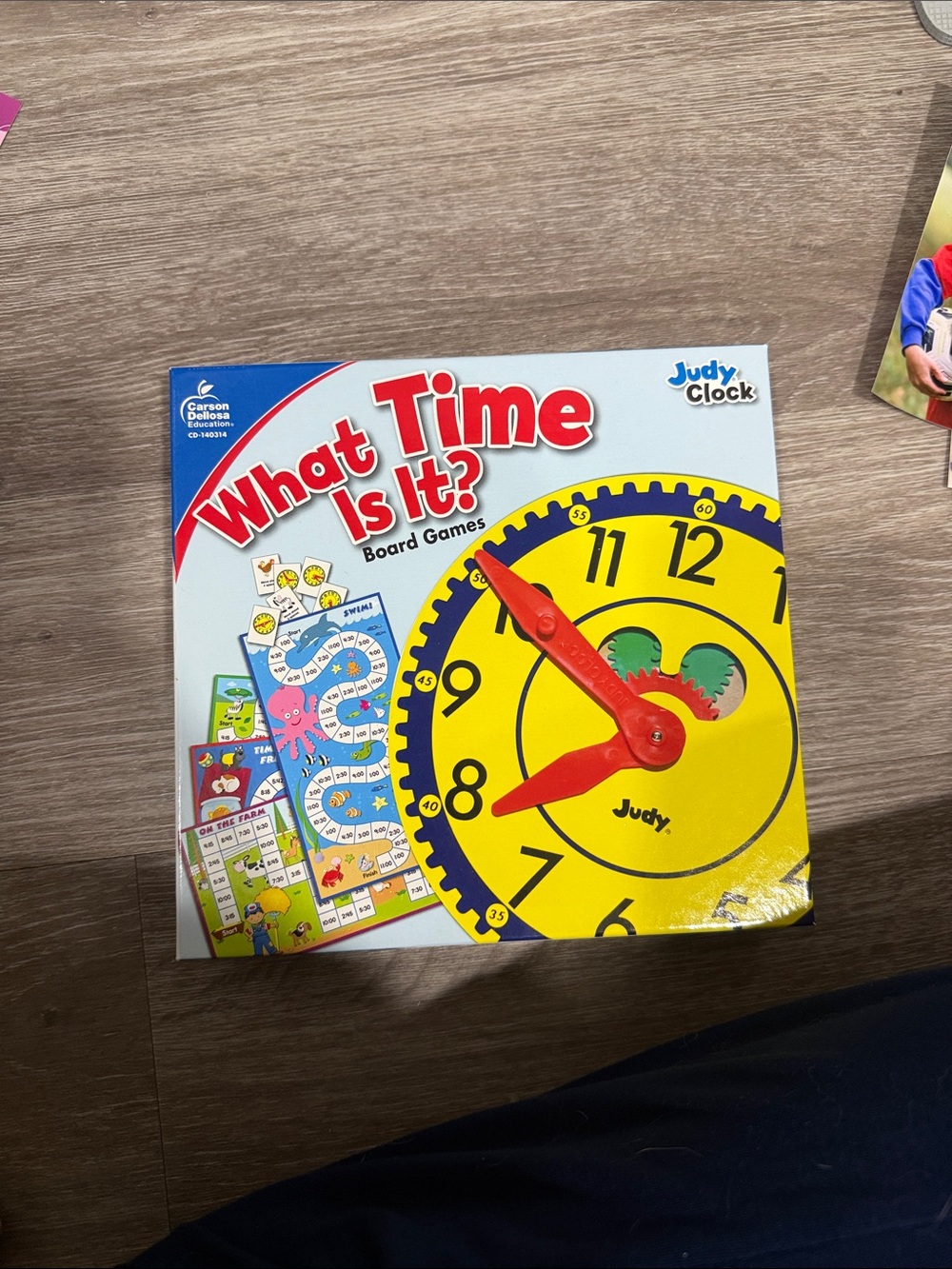 'What Time Is It?' Kids Learning Game - Yellow and Red